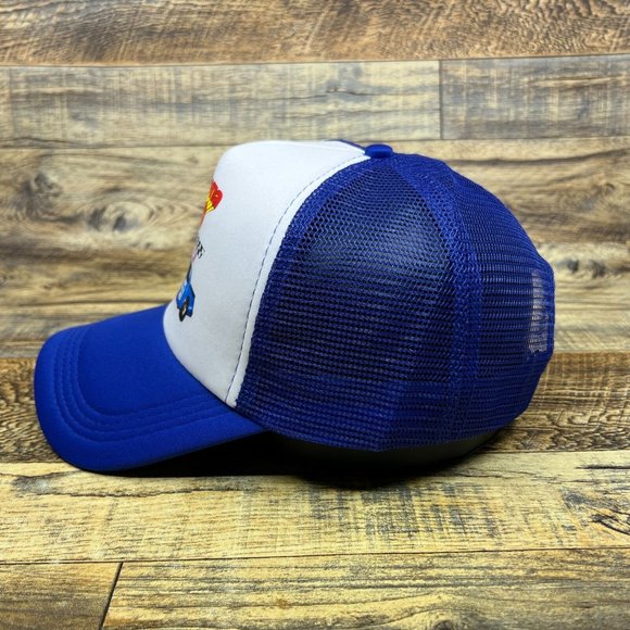 Daytona 500 Mens Trucker Hat Blue Snapback NASCAR Indianapolis Speedway Ball Cap - Picture 4 of 8